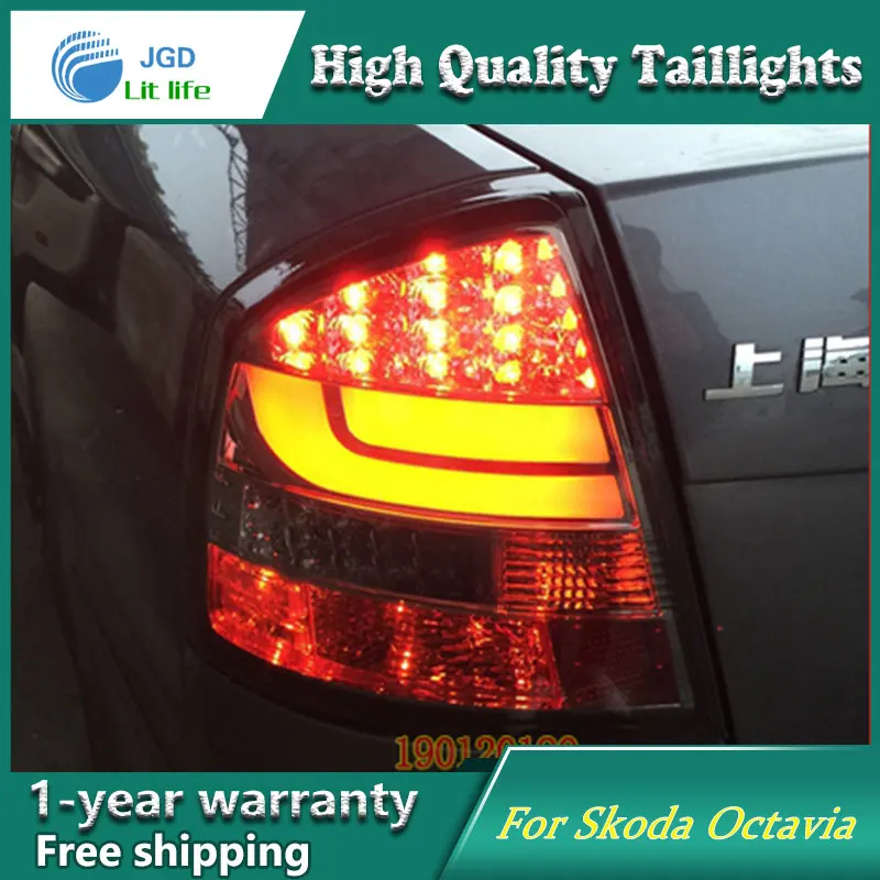 Автостайлинг для Skoda Octavia задние фонари 2007 2009 светодиодные DRL Singal автомобильные