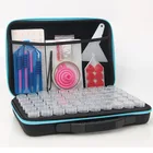 Коробка для хранения алмазной живописи 5D, 60 слотов, аксессуары для алмазной живописи, инструменты для хранения ювелирных изделий, бисера, кольца, сверкающие стразы