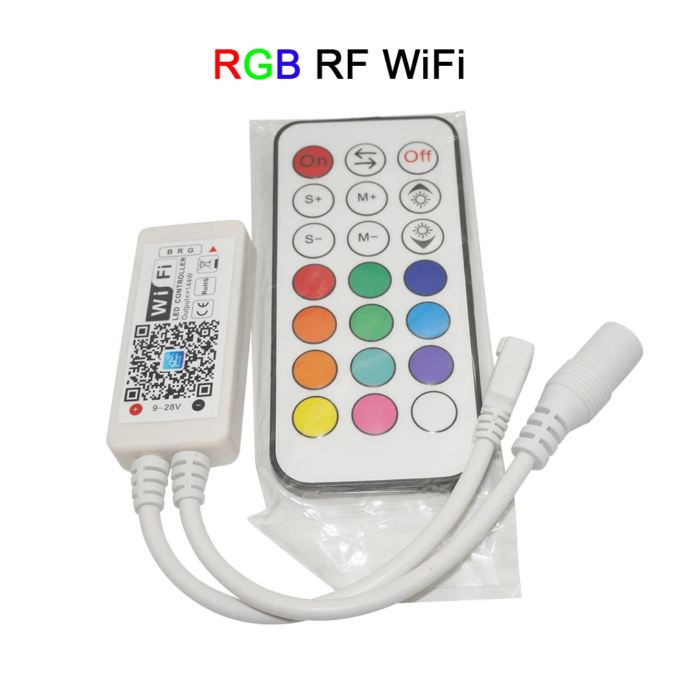 DC12 24V беспроводной WIFI светодиодный RGB / RGBW управление ler RF дистанционное IOS/Android