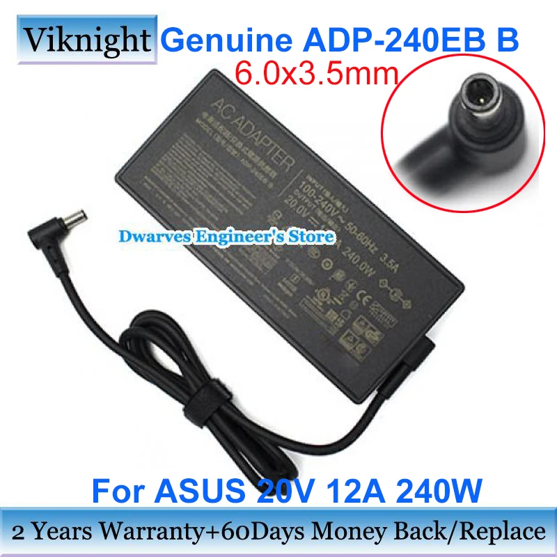 Натуральная ADP 240EB B 20V 12A AC адаптер питания для ASUS ROG 15 GX550LXS RTX2080 зарядное устройство