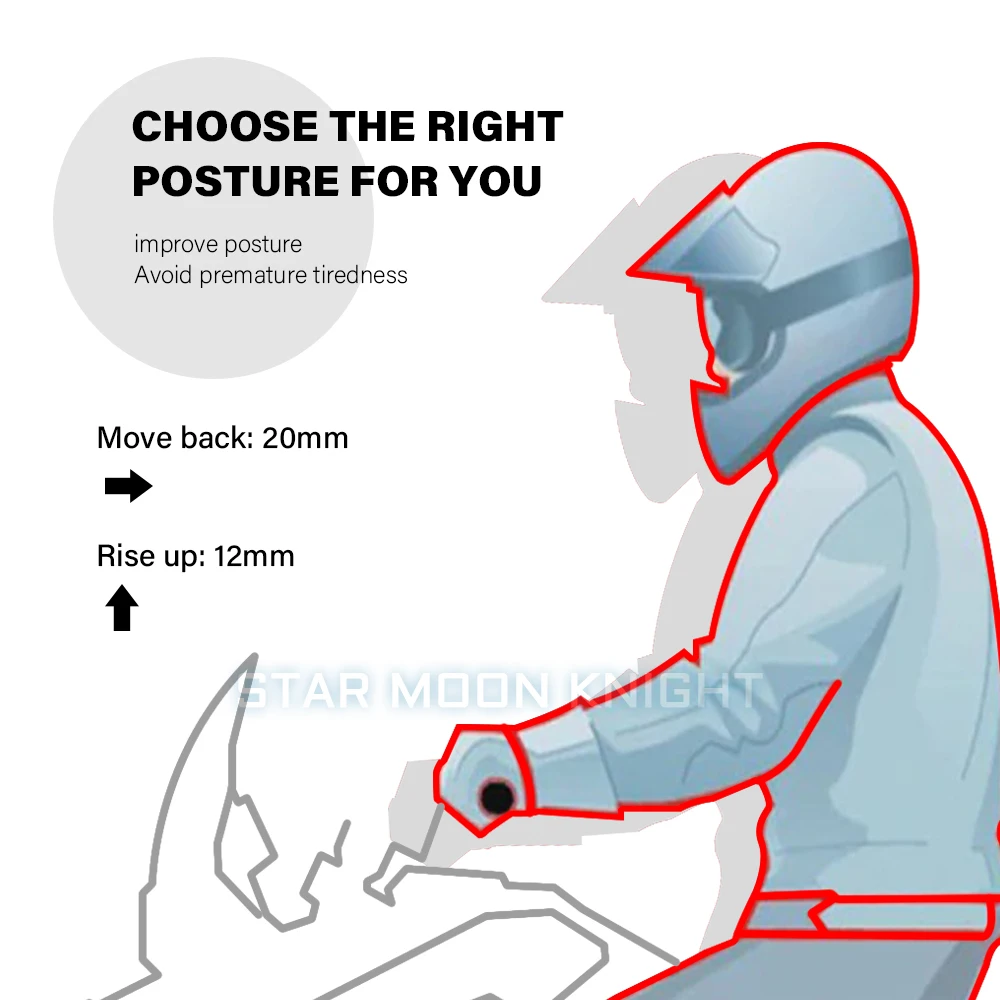 Для Tiger 900 GT PRO Low Rally Pro 850 Sport Explorer 1200 аксессуары CNC руль увеличитель удлинитель