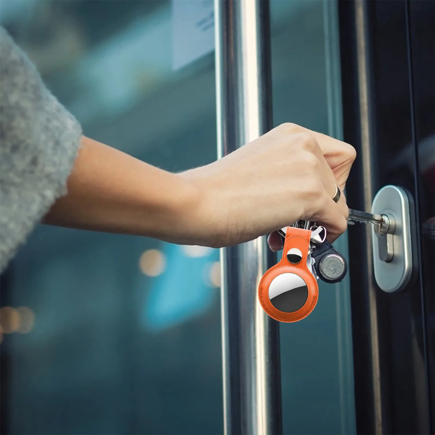 

Shockproof TPU Protective Case For AirTag Soft Silicone Skin Protective Cover For AirTags Keychain Anti-Lost Anti-Scratch #LR3