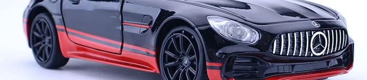 Zhenwei литьевая модель декоративные подарки украшение Mercedes-Benz спортивный автомобиль AMG GT-R модель автомобиля 1:32 имитационный звуковой светильник
