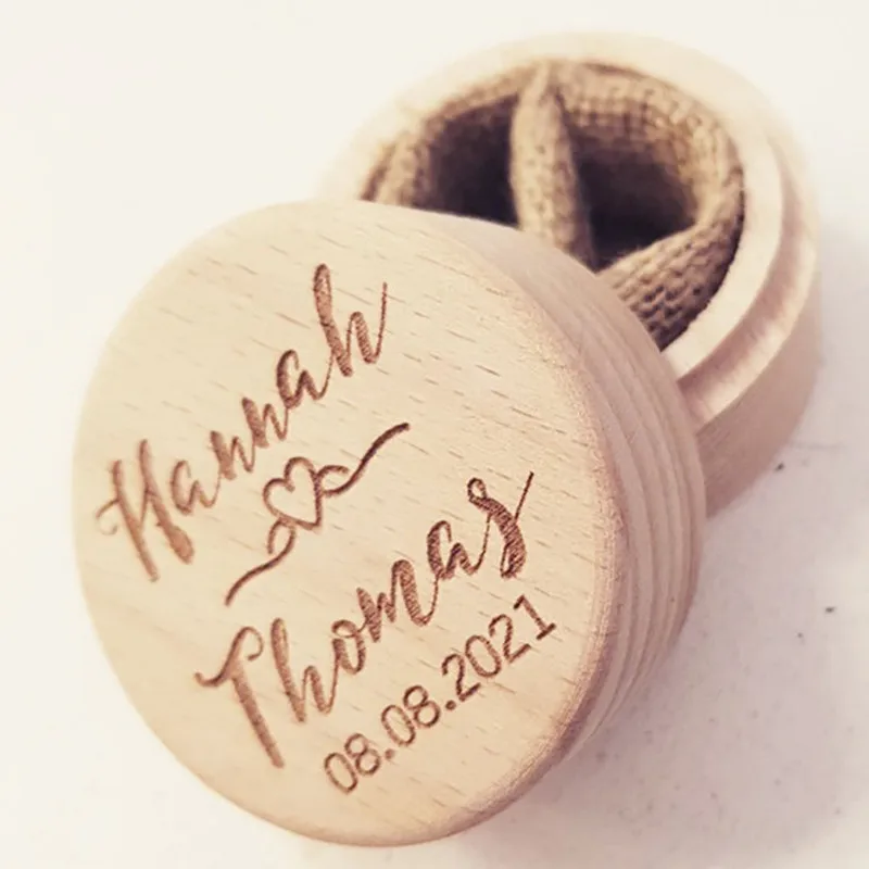 

Wooden rustic Ring Holder for wedding ceremony Personalised name heart Ring box Jewelry Box Engagement gift Ring Bearer Pillow