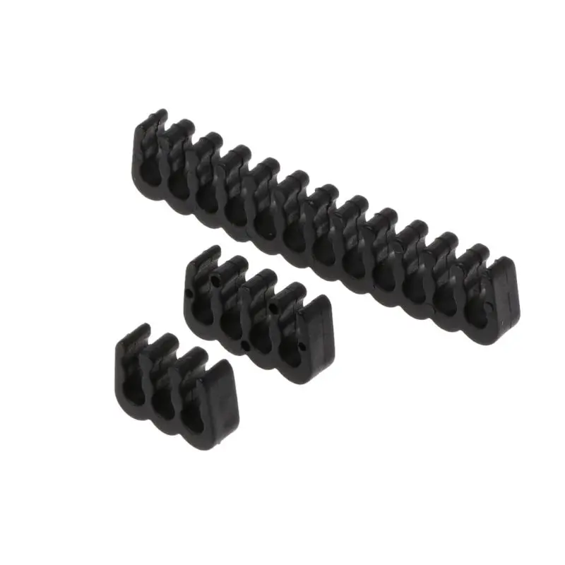12Pcs PP Cable Comb /Clamp /Clip /Dresser For 2.5-3.0 mm Cables Black 6/8/24 Pin | Компьютеры и офис