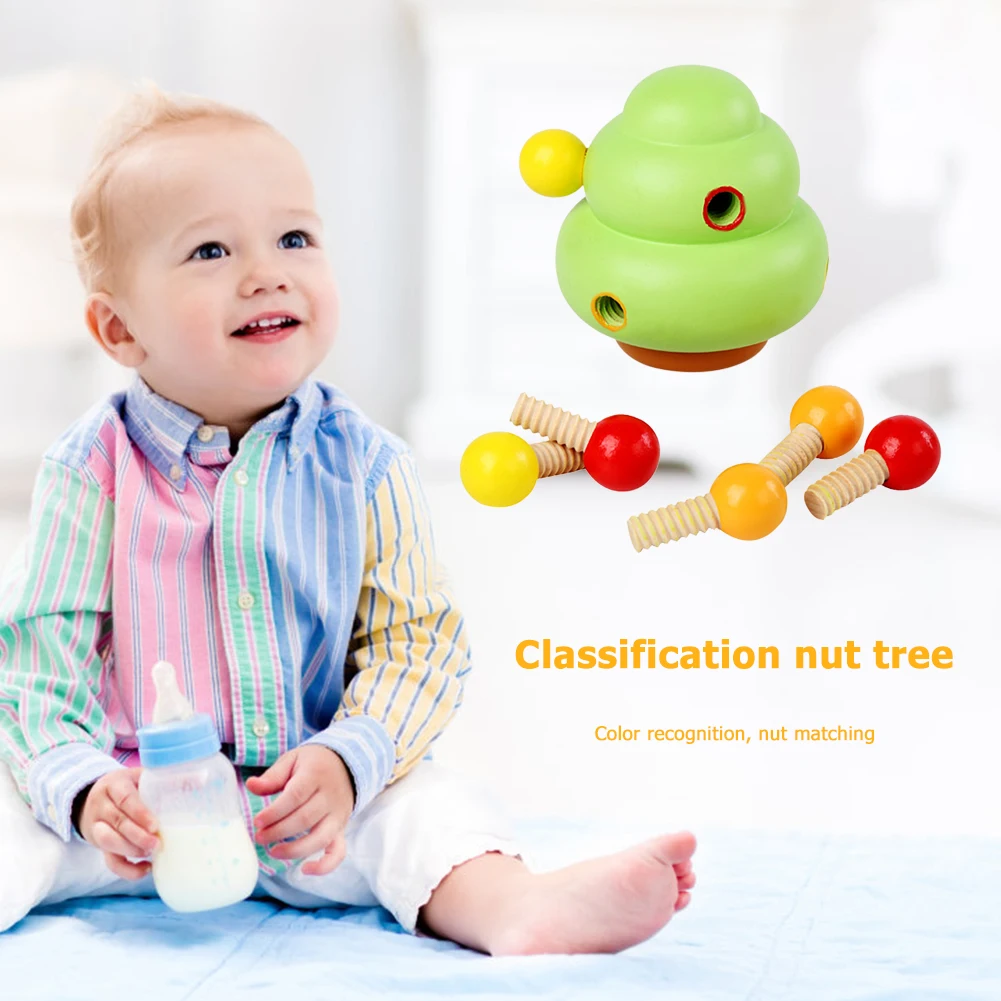 

Digital Addition Subtraction Math Toys Montessori Toy Teaching Aids Wooden Nut Matching Tree for Early Learning Toys