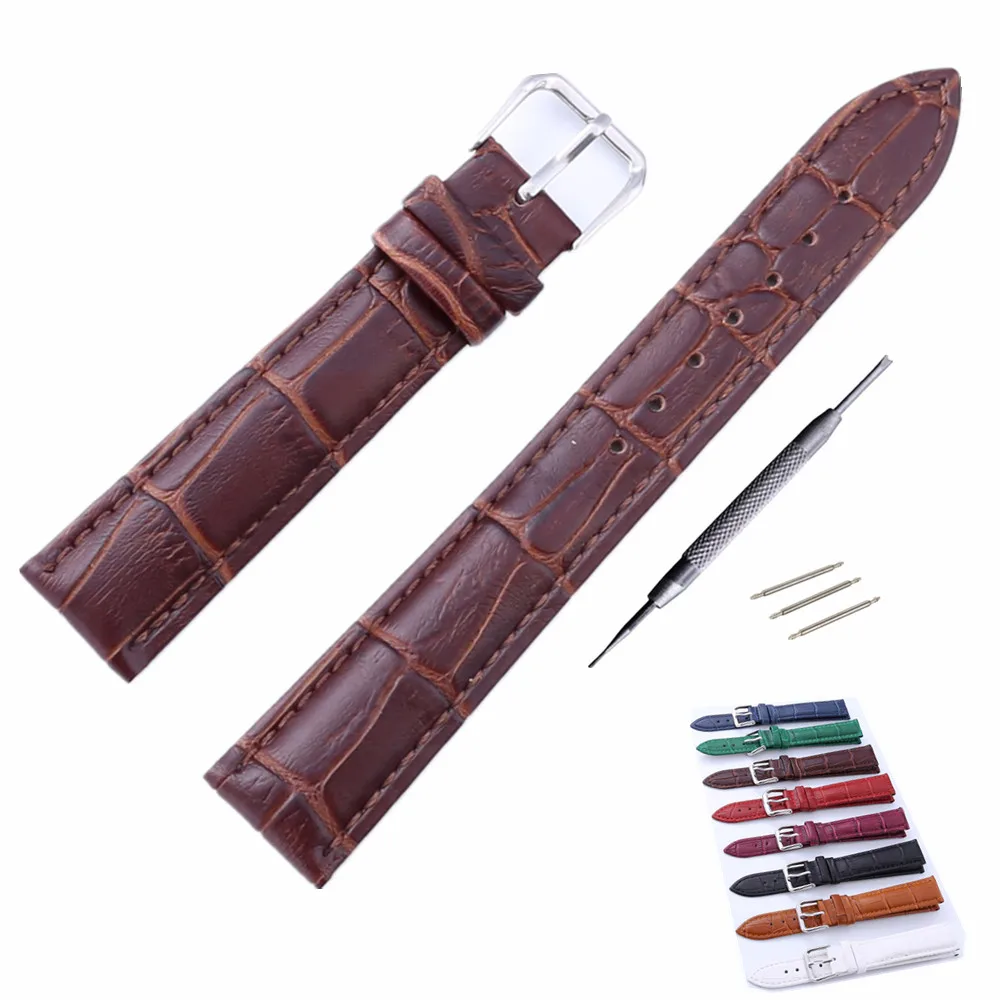 Ремешок из натуральной кожи для наручных часов аксессуары DW и инструментов 12 14 16