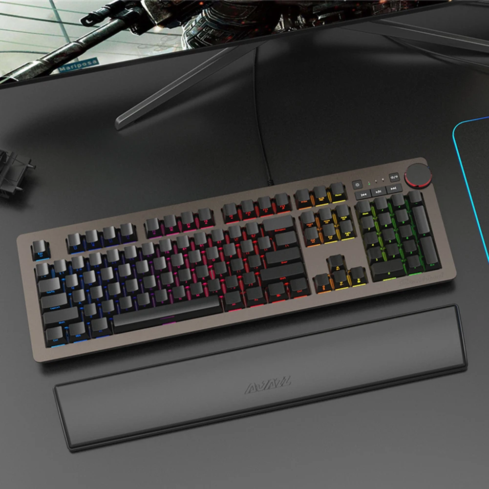 Противоскользящий коврик для мыши офисной игровой клавиатуры с 104/87/61 клавишами и