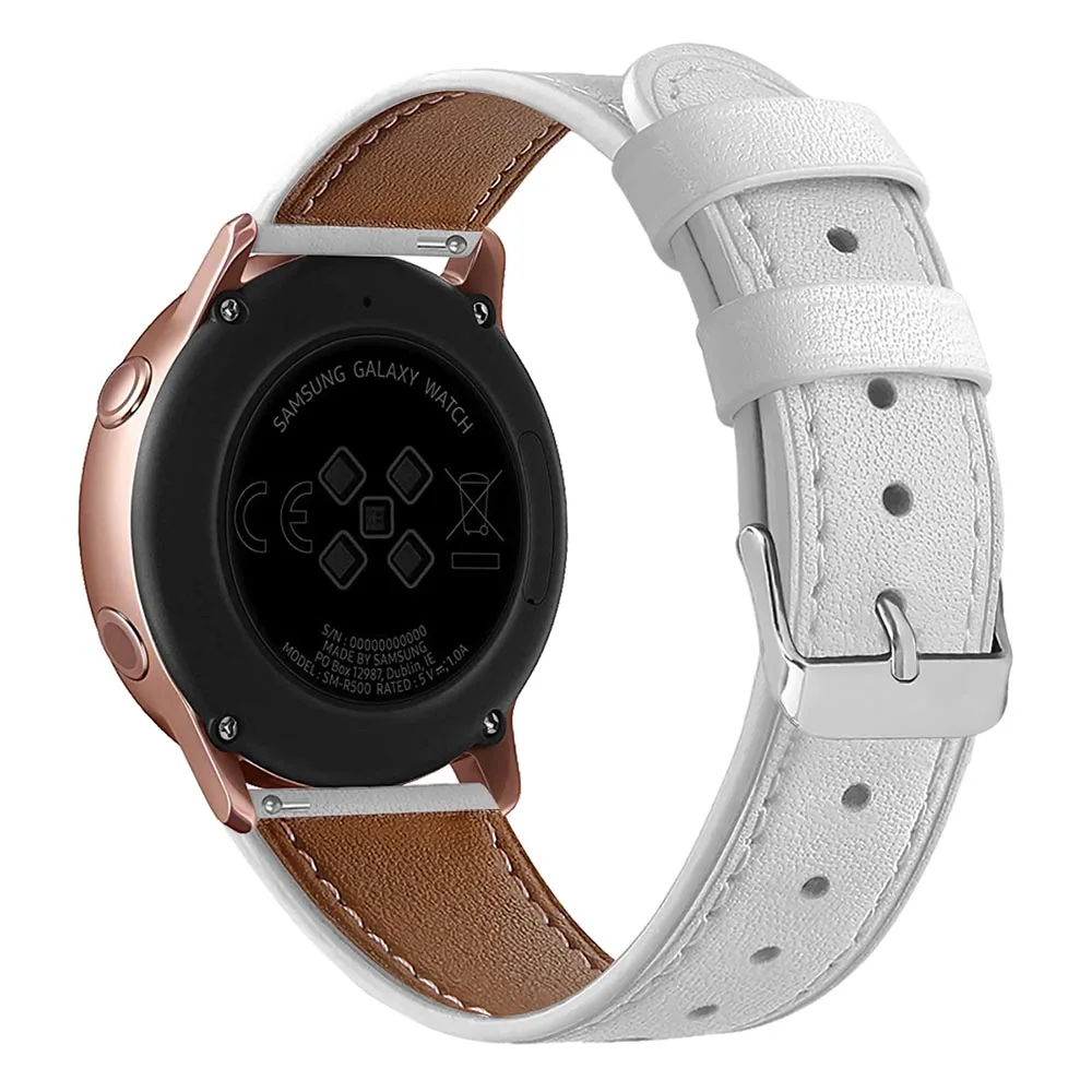 For Samsung Galaxy Watch Active (40mm) Bands Leather Strap Replacement Bucle Wrist Band for SM-R500 | Электроника