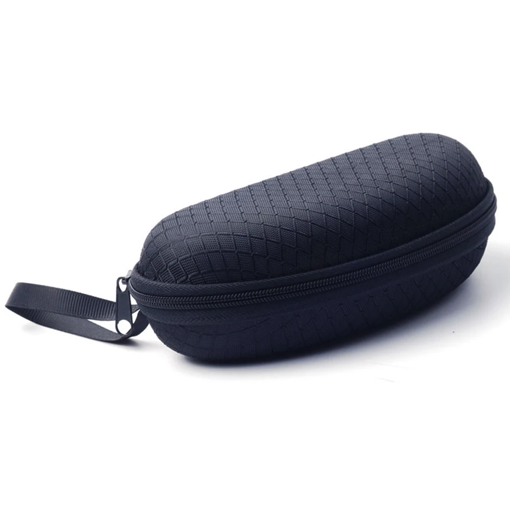

Zipper Closure Hard With Belt Clip Portable Travel Protector Eye Glasses Carrying Black Storage Sunglass Case