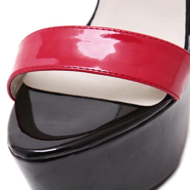 Женские босоножки на платформе летние высоком каблуке с открытым носком