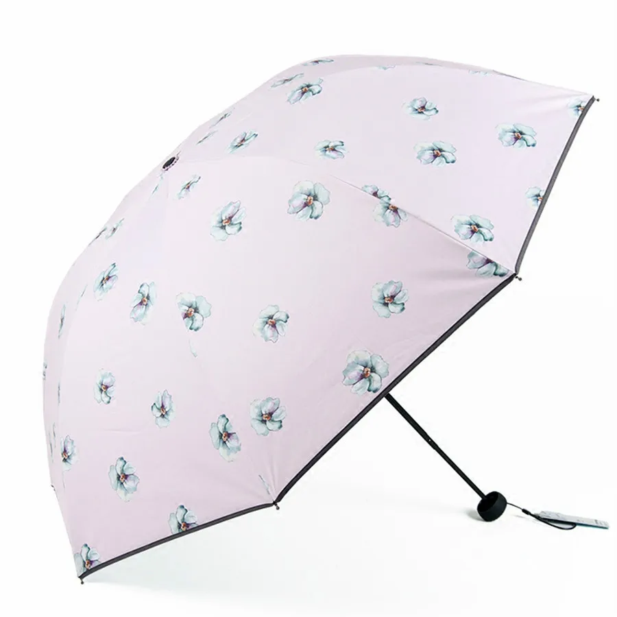 Большой зонт с цветами ветрозащитный складной от УФ-лучей зонтик солнца для сада