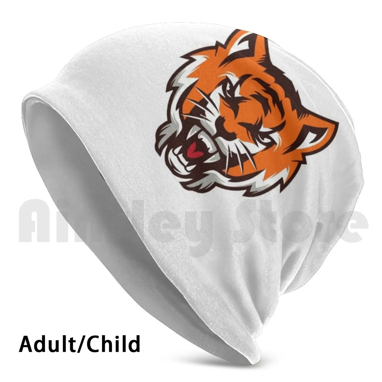 

Вязаная Шапка-бини с тигром в стиле хип-хоп