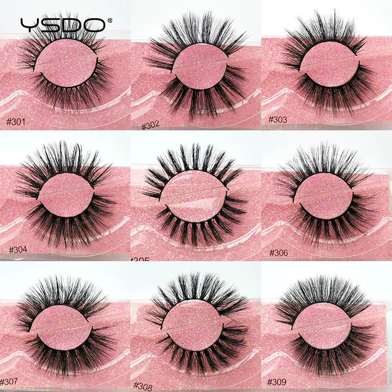 YSDO Lashes 20/30/40/50/100 PCS Mink Eyelashes Wholesale Natural False Extensions Makeup 3D In Bulk Cilios | Красота и здоровье