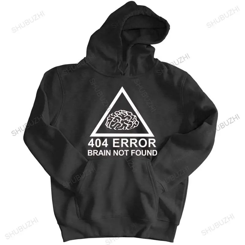 

NNew autumn 404 Error Brain Not Found hoody hooded coat Men Funny Rock hoodie Cotton Geek zipper coat Hip Hop sweatshirt Tops