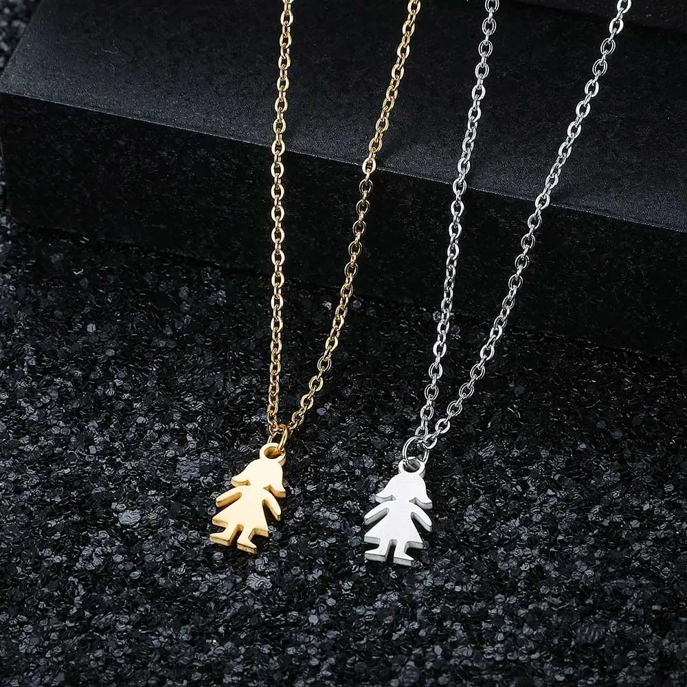 Очаровательное ожерелье из нержавеющей стали 100% для девушек никогда не