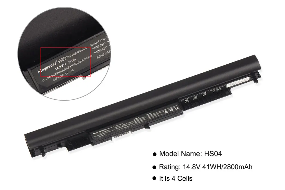 KingSener HS04 ноутбук Батарея для hp павильон 14-ac0XX 15-ac121dx 255 245 250 G4 240 HSTNN-LB6U HSTNN-PB6T/PB6S HSTNN-LB6V