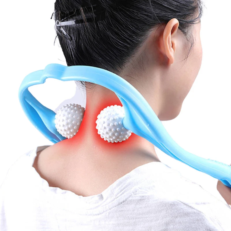

Pressure Point Therapy Neck Massage Tool Pressure Relieve Hand Roller Massage Neck Shoulder Dual Trigger Point Self Massager