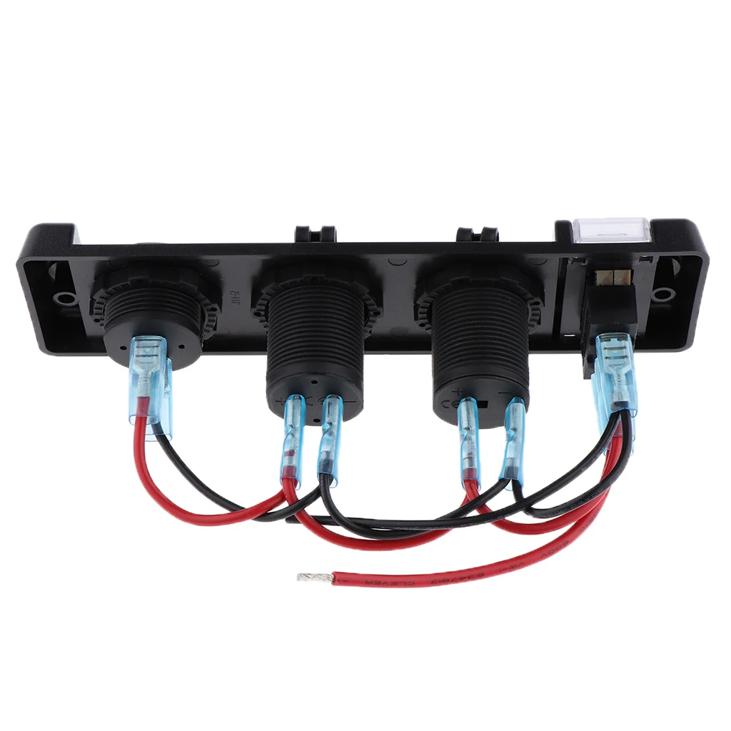 

LED 2 USB Port Charger With DC Voltmeter Digital For Car Boat Marine