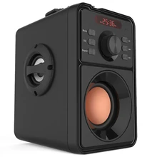 Big Subwoofer Wireless Bluetooth-compatible Speaker Super Bass Portable Clock Speakers For Music Center Boombox FM USB AUX