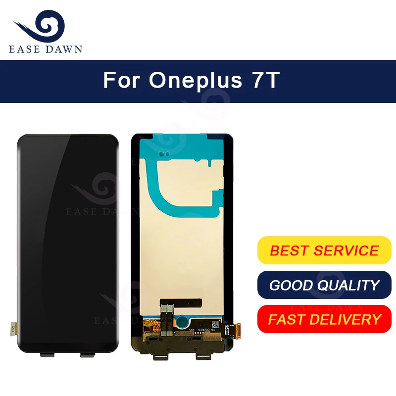 Для Oneplus 7T ЖК дисплей AMOLED экран + сенсорный дигитайзер в сборе для