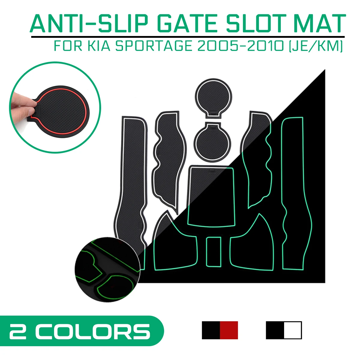 10 шт. автомобильные наклейки Противоскользящие коврики для ворот резиновые