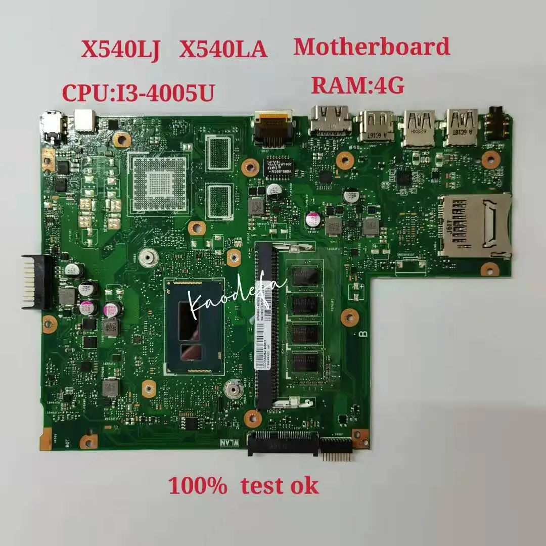 

X540LJ материнская плата X540L X540LJ F540L F540LJ Материнская плата ноутбука Процессор I3-4005U Оперативная память: 4G протестированы 100% работу оригинальная материнская плата