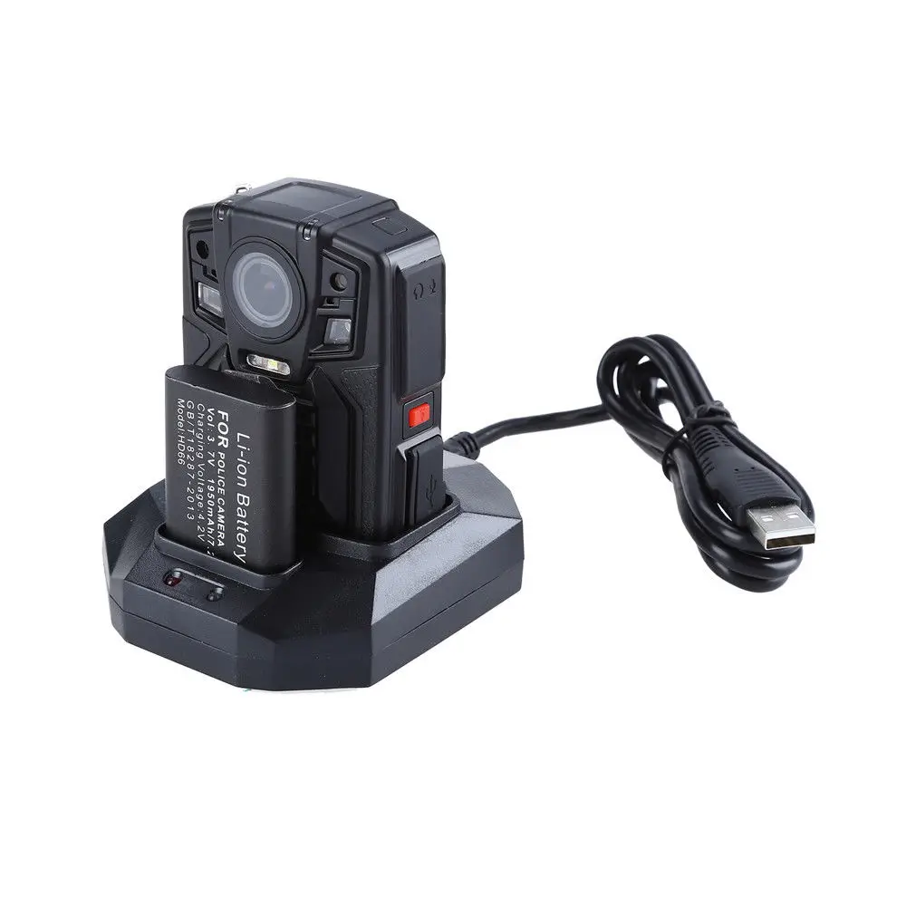 BOBLOV HD66-02 64 Гб HD 1296P камера с процессором Ambarella переносная 2.0 LCD полицейская