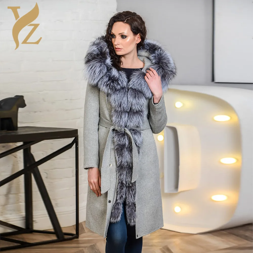 Новинка Женское зимнее пальто YZ.FURTURE Женская шерстяная куртка с воротником из