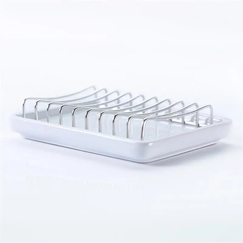 Мыльница из нержавеющей стали керамический поднос для слива мыла держатель душа