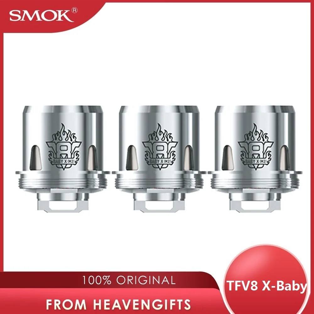 Оригинальная катушка SMOK TFV8 X-Baby Q2 3 шт. 0 4 Ом Двойная Головка Катушки для атомайзера