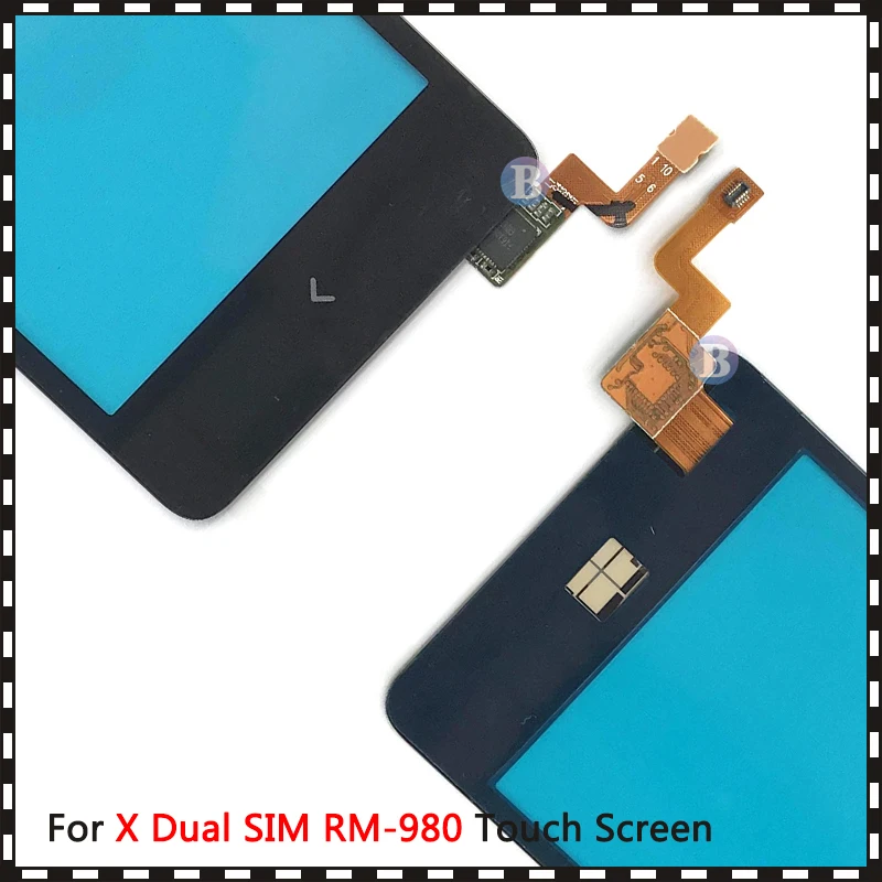 Сенсорный экран для Nokia X 4 0 дюйма с двумя SIM-картами RM-980 черный | Мобильные