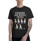 Ретро стойкие Джек Рассел терьер трюков, T рубашки для мужчин с коротким рукавом 100% хлопок футболка смешные собаки футболки футболка подарком для друзей и близких
