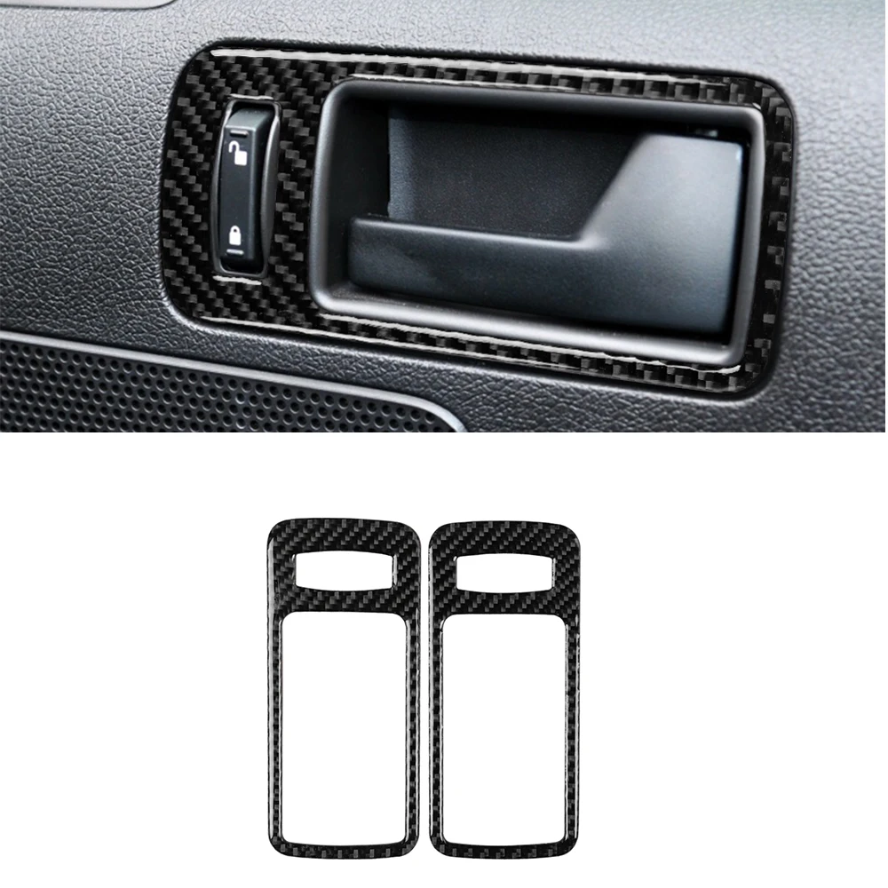 

Door Grab Handle Decoration Cover Trim Decal for Ford Mustang 2009 2010 2011 2012 2013 Car Interior Accessories Carbon Fiber