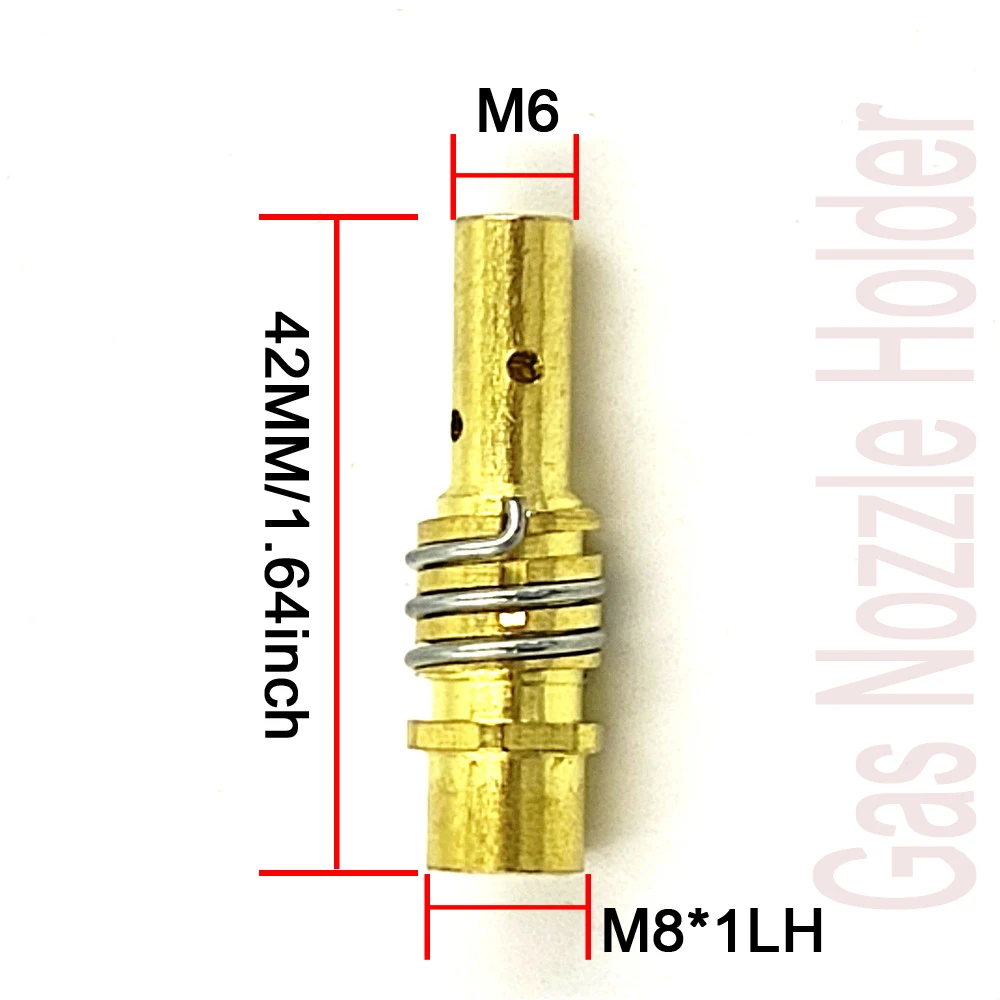 15AK Gas Nozzle Holder with Spring For MIG/MAG Welding Torch Contact Tip Connecting Rods of MB Gun | Инструменты