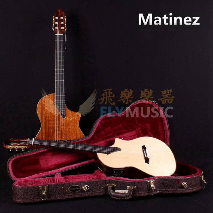 Martinez MSCC-14RS/MS/OV профессиональная сценическая Классическая гитара с fishman 301 EQ, Классическая электрогитара