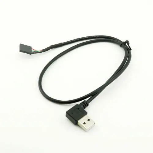 1 шт. 5-контактный разъем USB 2 0 A папа левый/правый угол кабель для материнской платы