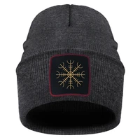 viking legend outdoor knitted metal cap fashion men beaines skiing knit hat autumn winter 2020 hip hop elastic chapeu unisex