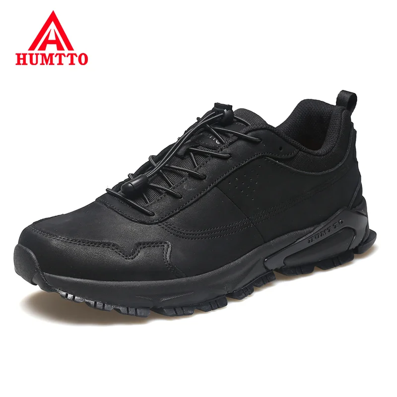 HUMTTO Leather Men Casual Shoes Fashion Sneakers for Man 2021 Waterproof Winter Luxury Designer Brand Non-slip Black Mens Shoes