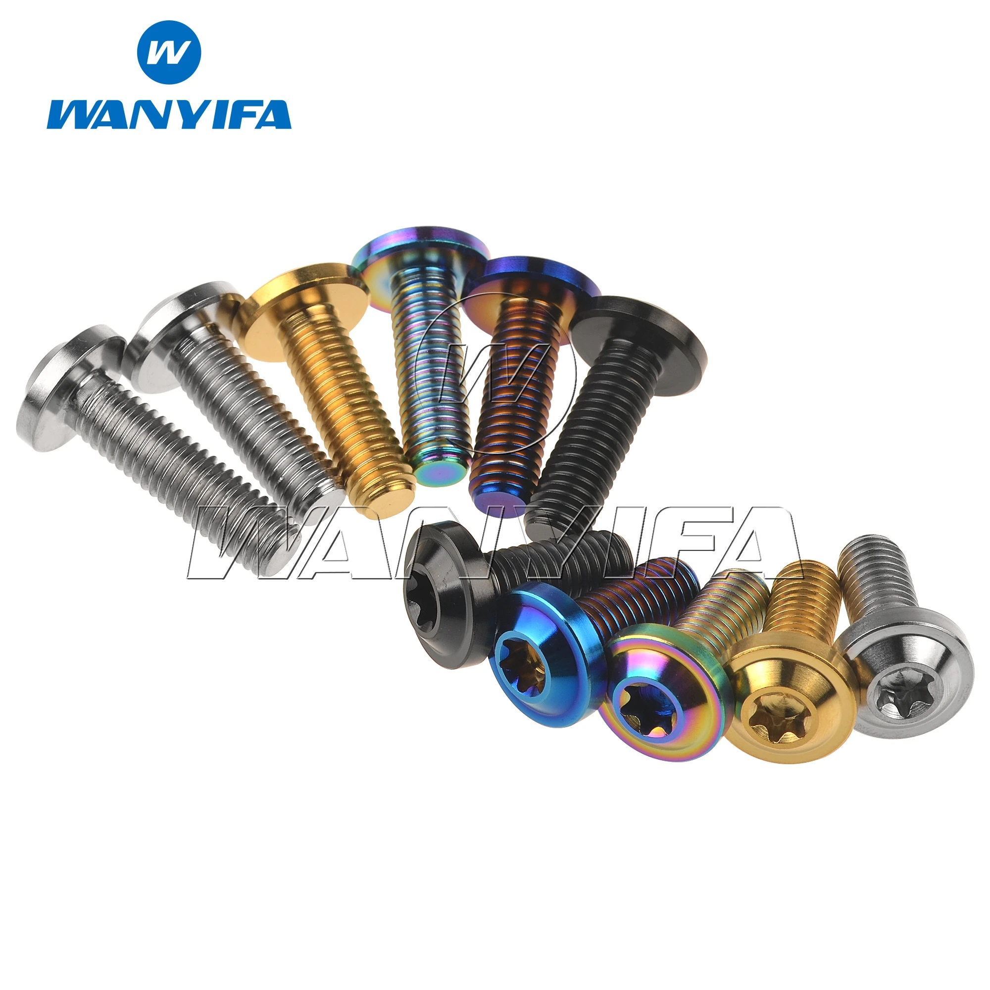 Wanyifa Tianium Ti болты M8x10/15/20/25/30/60/70 мм Torx T40 сливы головки диска винт болт