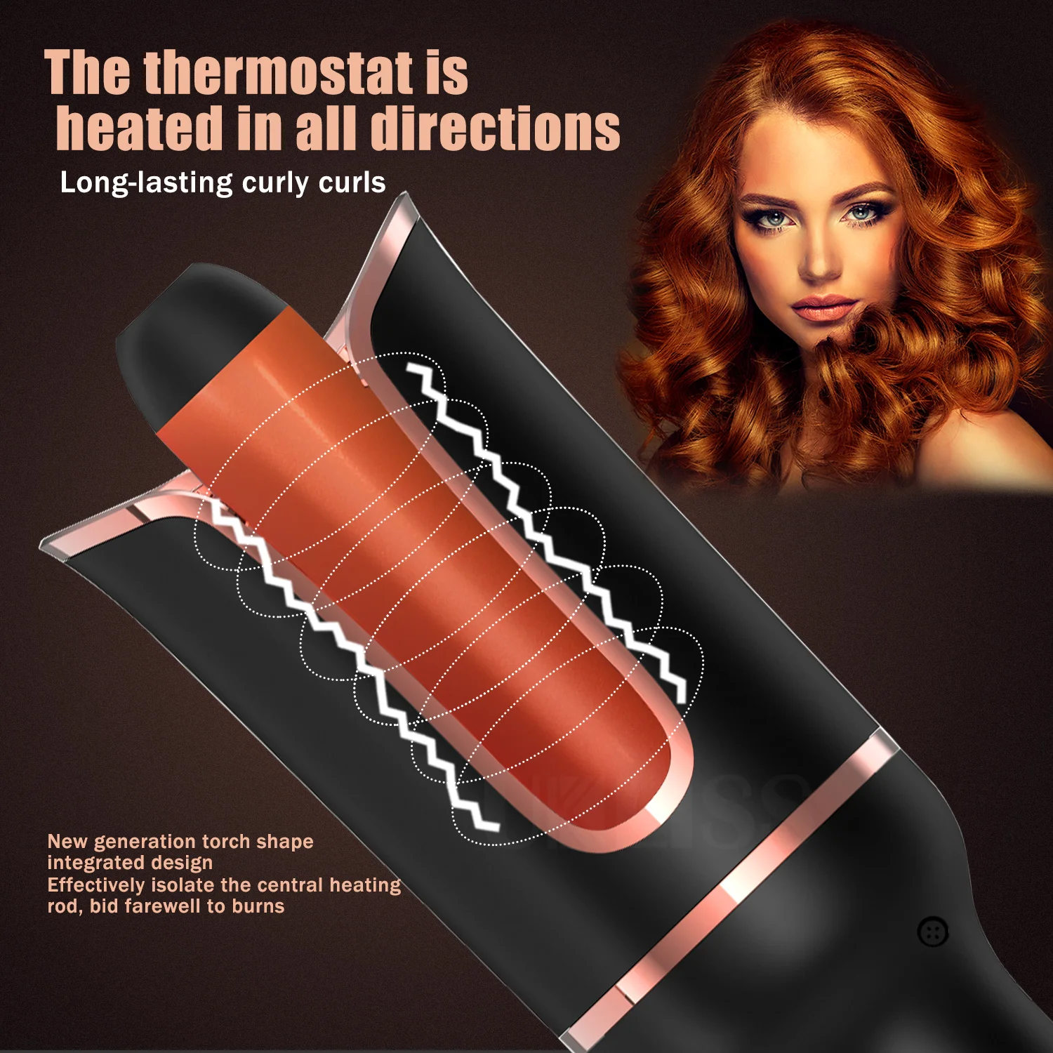 

Professional Crimping Hair Iron Rotating Automatic Hair Curlers Spiral Curling Iron Ceramic Hair Waver Wand Hair Styling Tools