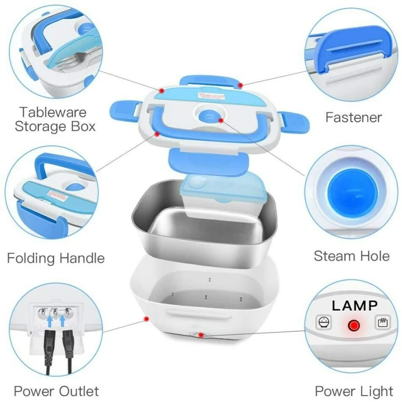 

Ланч-бокс с электроподогревом, 12-24 В, 110 В