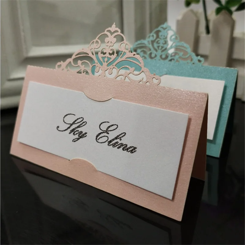 Винтажный Настольный номер имя карты лазерная резка место свадьба день рождения