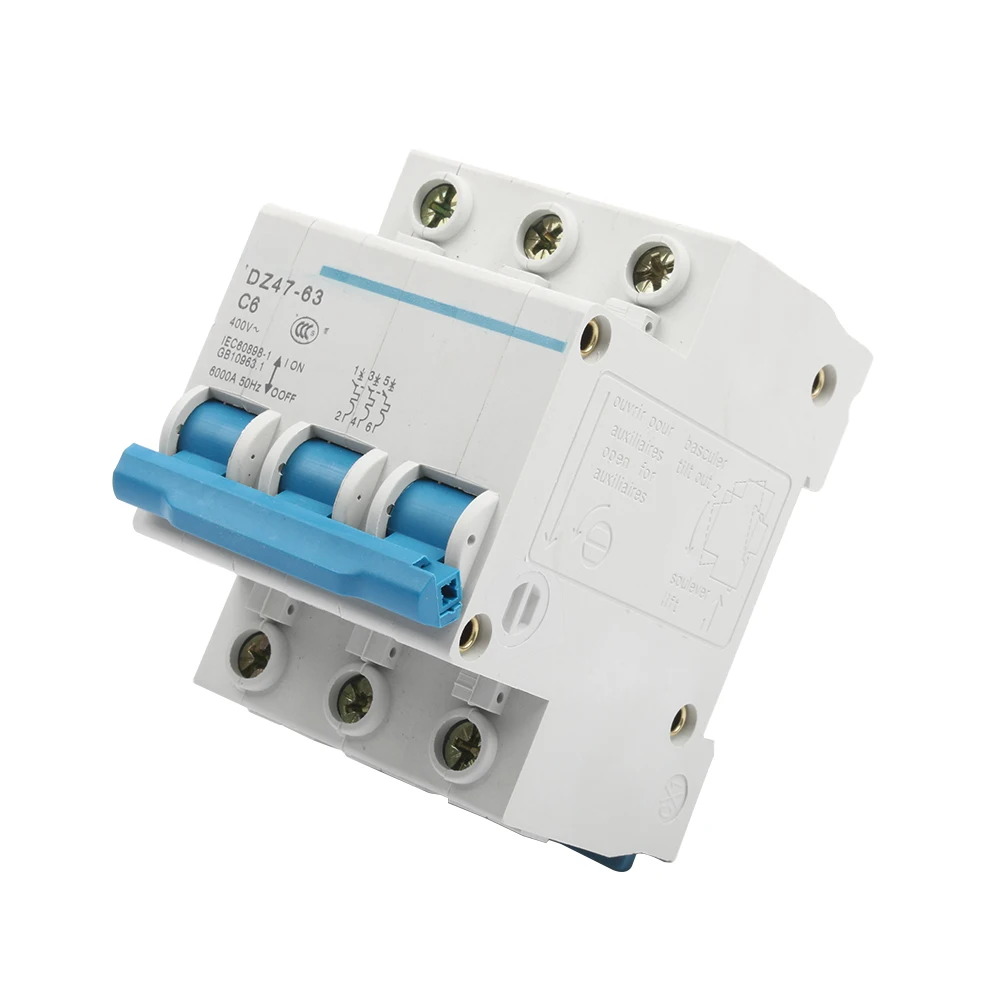 DMWD DZ47-63 10A 16A 20A 25A 32A 40A 50A 63A 3P AC 400 в мини-выключатель MCB выключатель