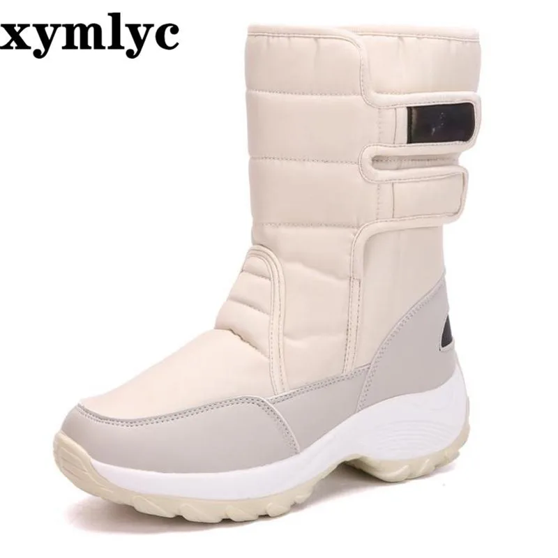 Зимние ботинки женские водонепроницаемые 2020 зимние Бархатные Теплые удобные с