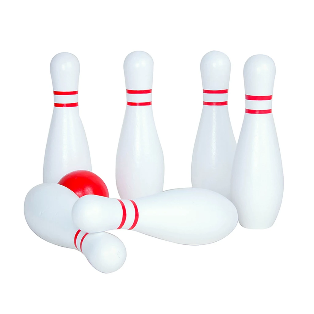 

Children's Wooden Large 6 + 1 Bowling Toy Traditional Leisure Toy Ball Parent-child Toy