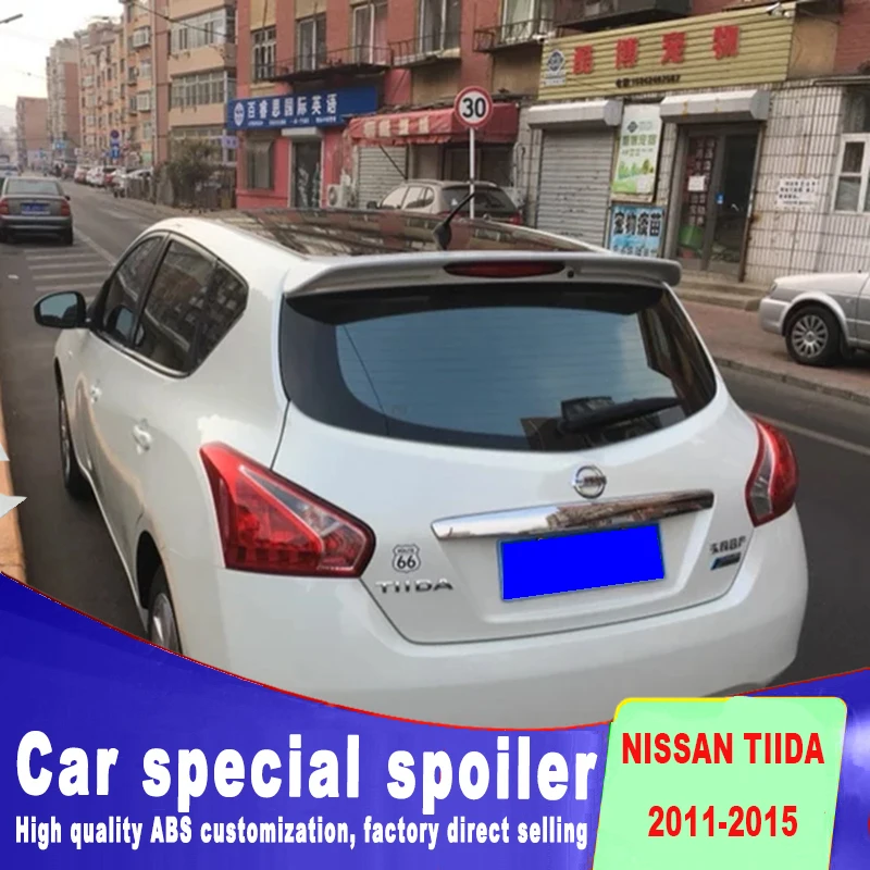 Новый стиль спойлер для 2011 2012 2013 2014 2015 nissan TIIDA профессиональная краска любой цвет