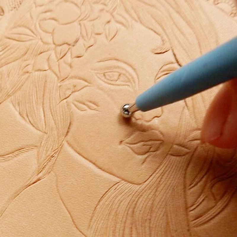 Кожаный инструмент для рукоделия стилус сращивания Инструмент Ложка шарики