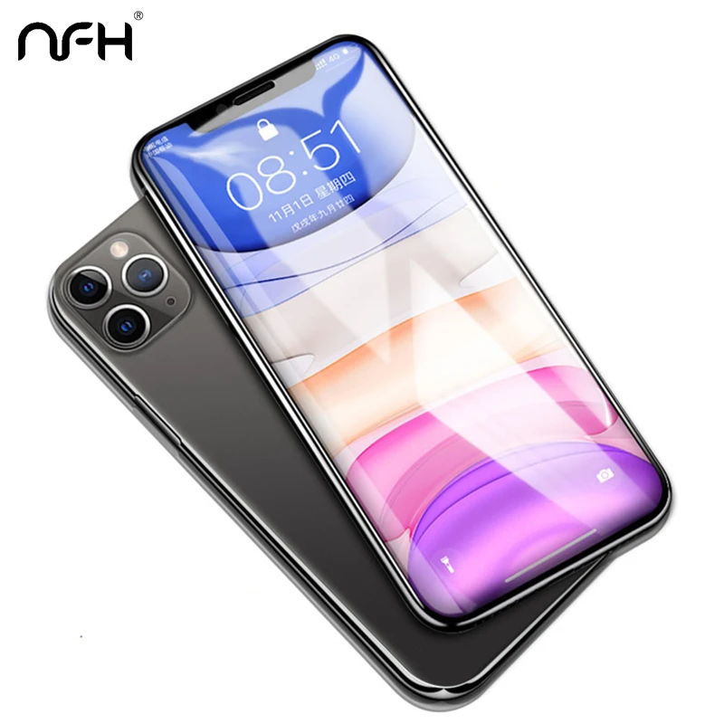 2 шт. Защитное стекло для iPhone 12 Mini 11 Pro 6S 7 8 Plus X XR XS Max|Защитные стёкла и плёнки