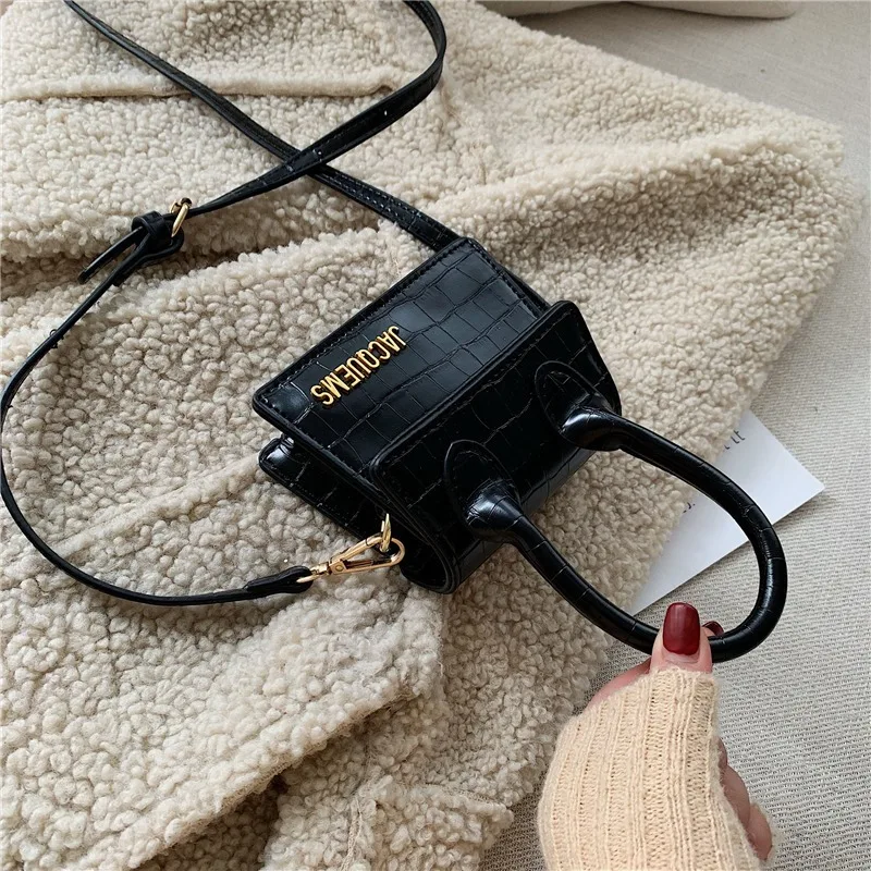 Миниатюрная женская сумка с крокодиловым узором новинка 2019 Крокодиловая Женская